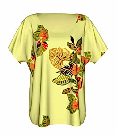 Çiçekli Sarı Pijama Üstü 2