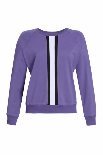 Manşetli Örme T-Shirt